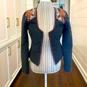 Madison Scotch Blazer with Embellished Detail